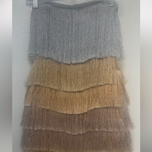 Milly Nuoir Metallic Fringe Minidress - Picture 2 of 10